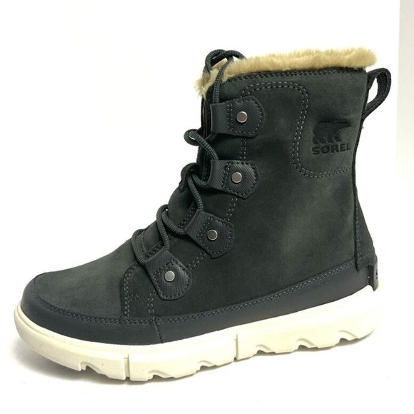 Sorel Women's Explorer II Joan, Gray Waterproof Boots, Size M